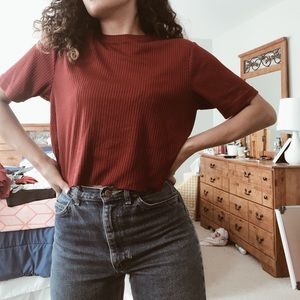 Brick Red crop top